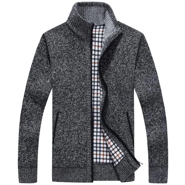 West Louis™ Velvet Cashmere Sweater Cardigan