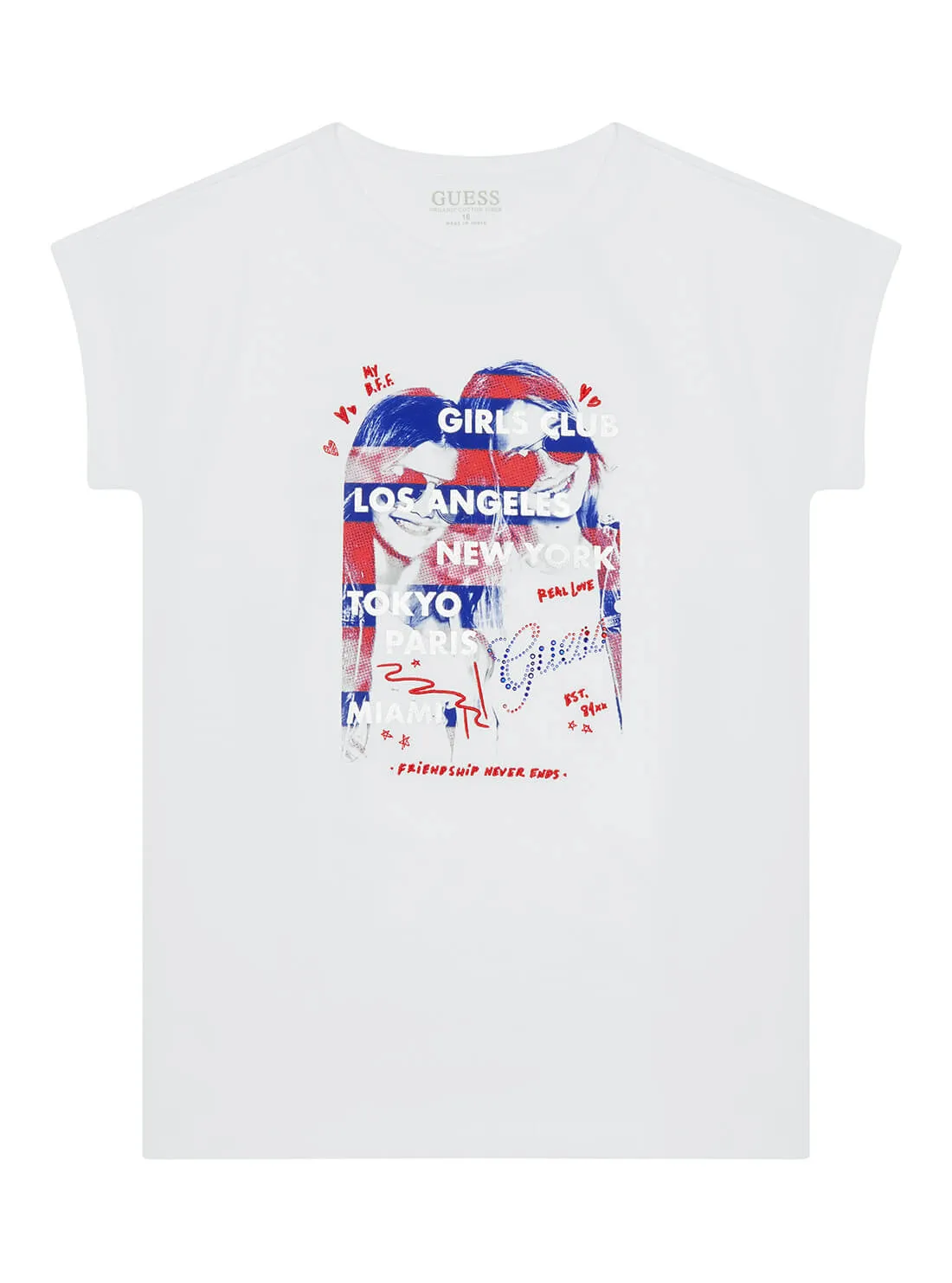 White Girls Club Logo T-Shirt (7-16)