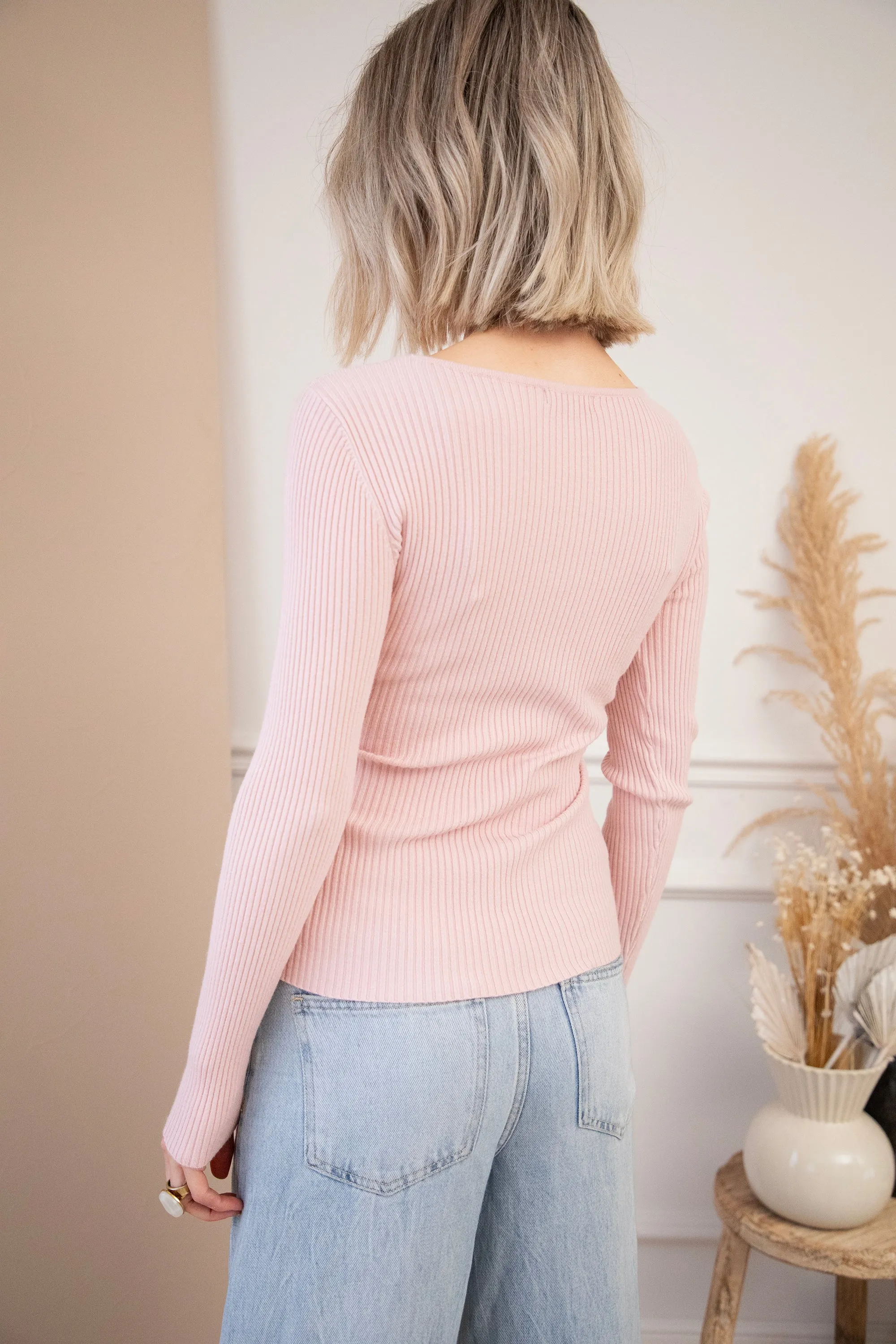 With A Twist Old Pink - Longsleeve