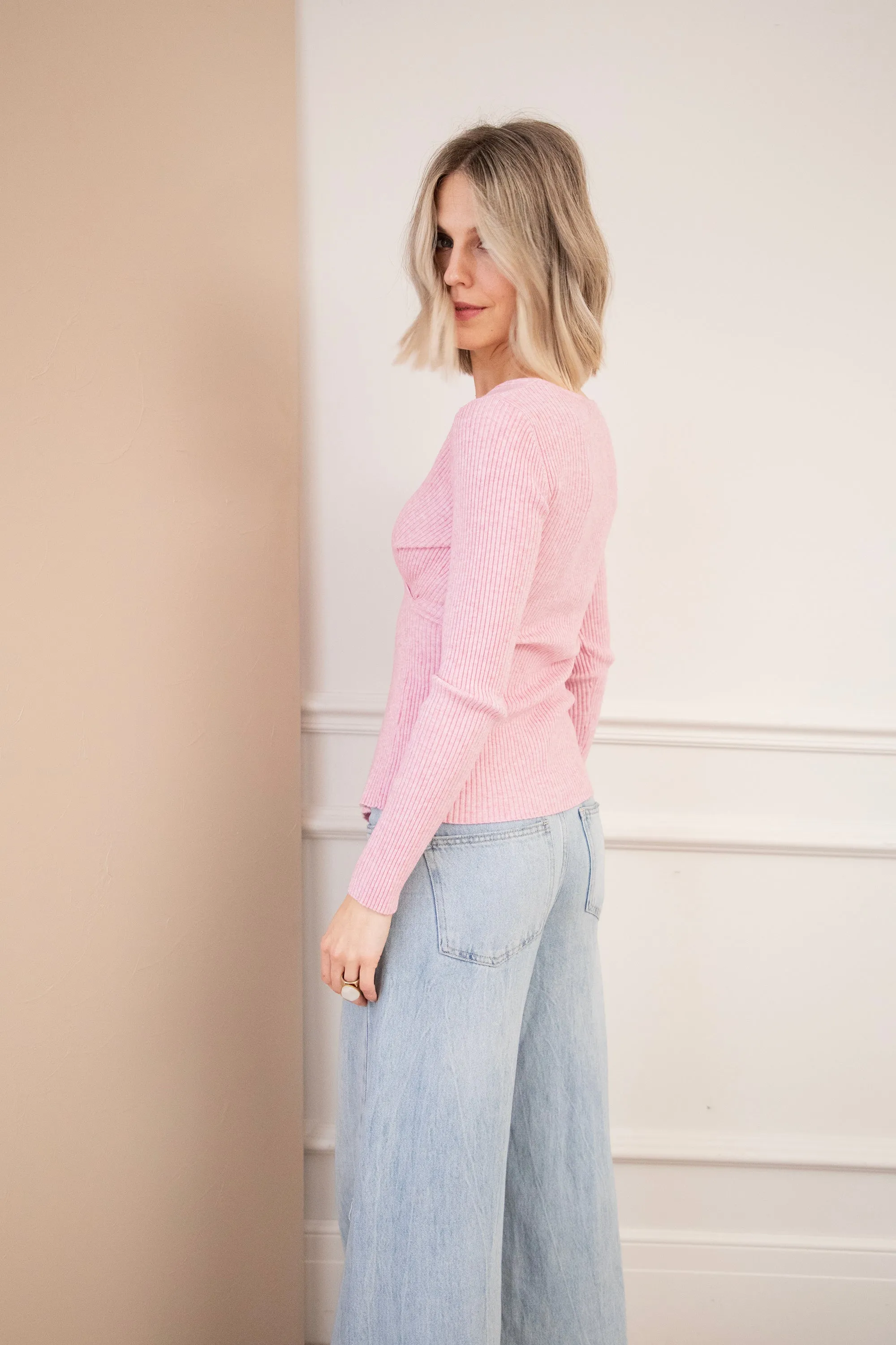 With A Twist Pink - Longsleeve