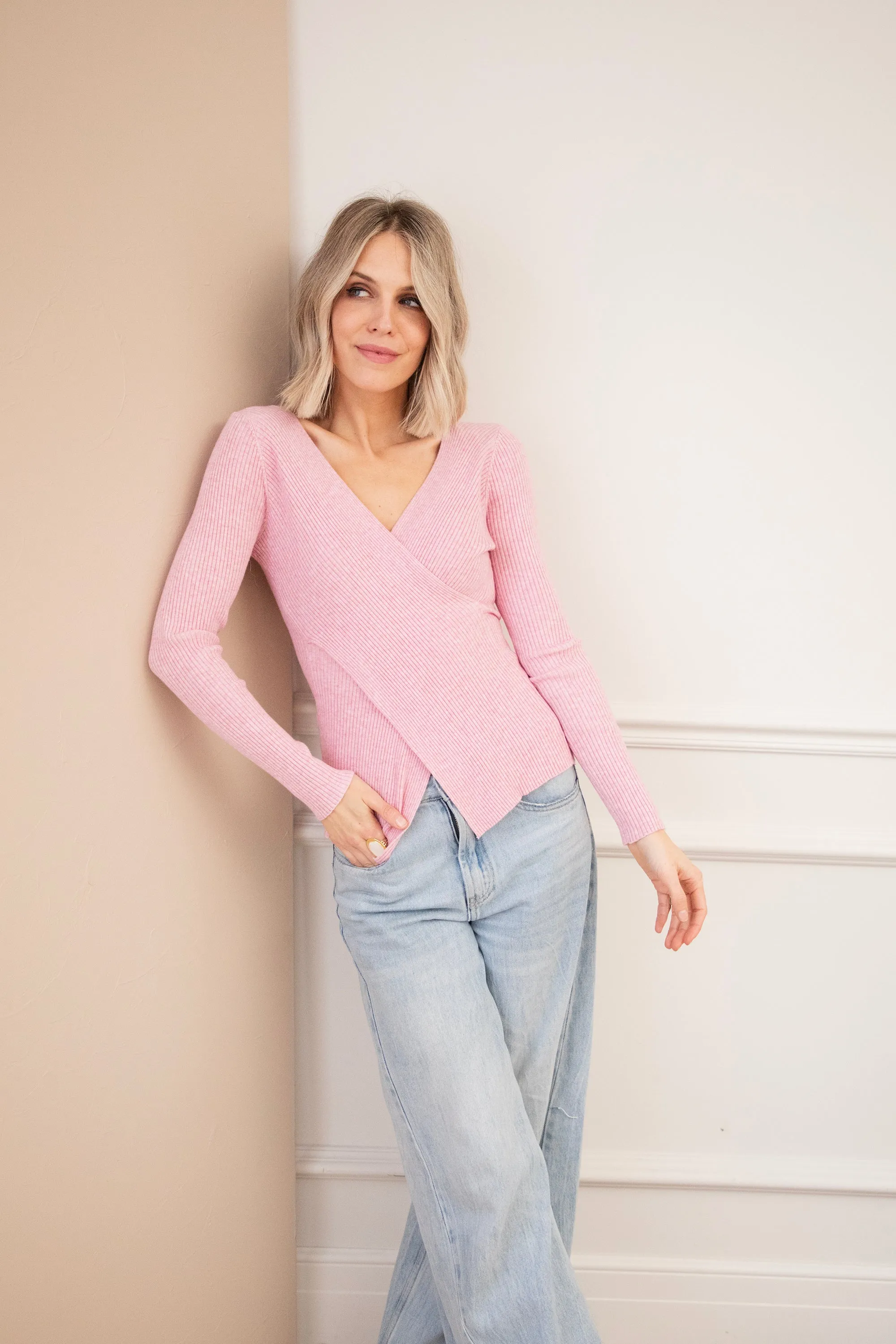 With A Twist Pink - Longsleeve