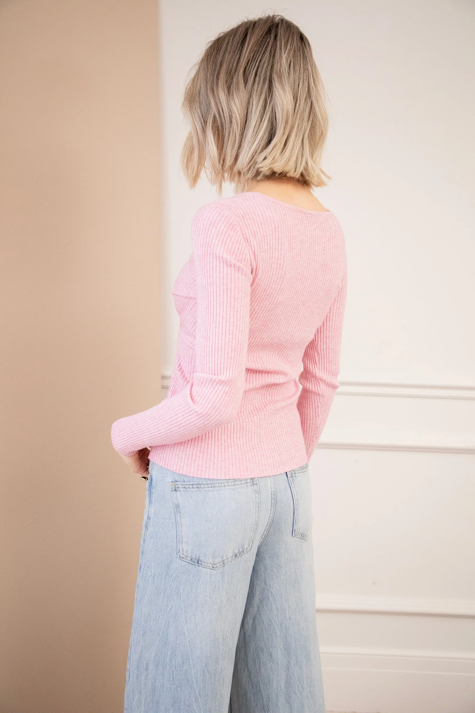 With A Twist Pink - Longsleeve