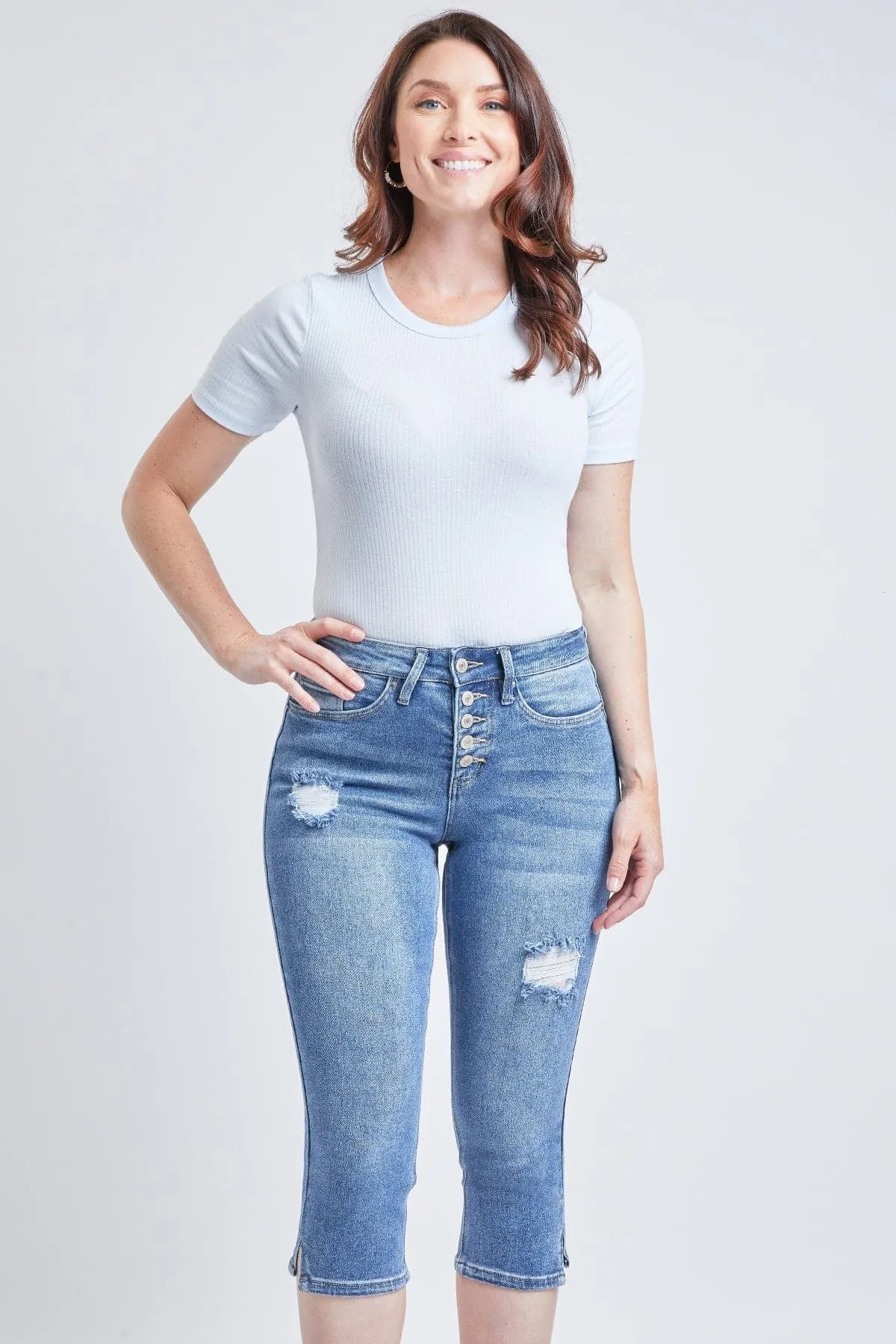 Women's Vintage High Rise Capri Jeans