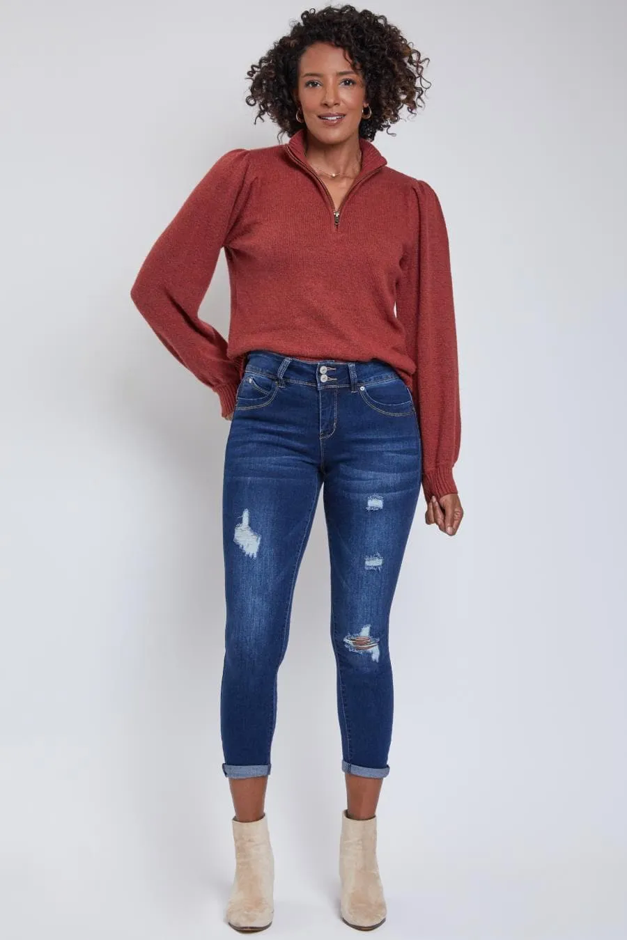 Women's WannaBettaButt Cuff Ankle Jean