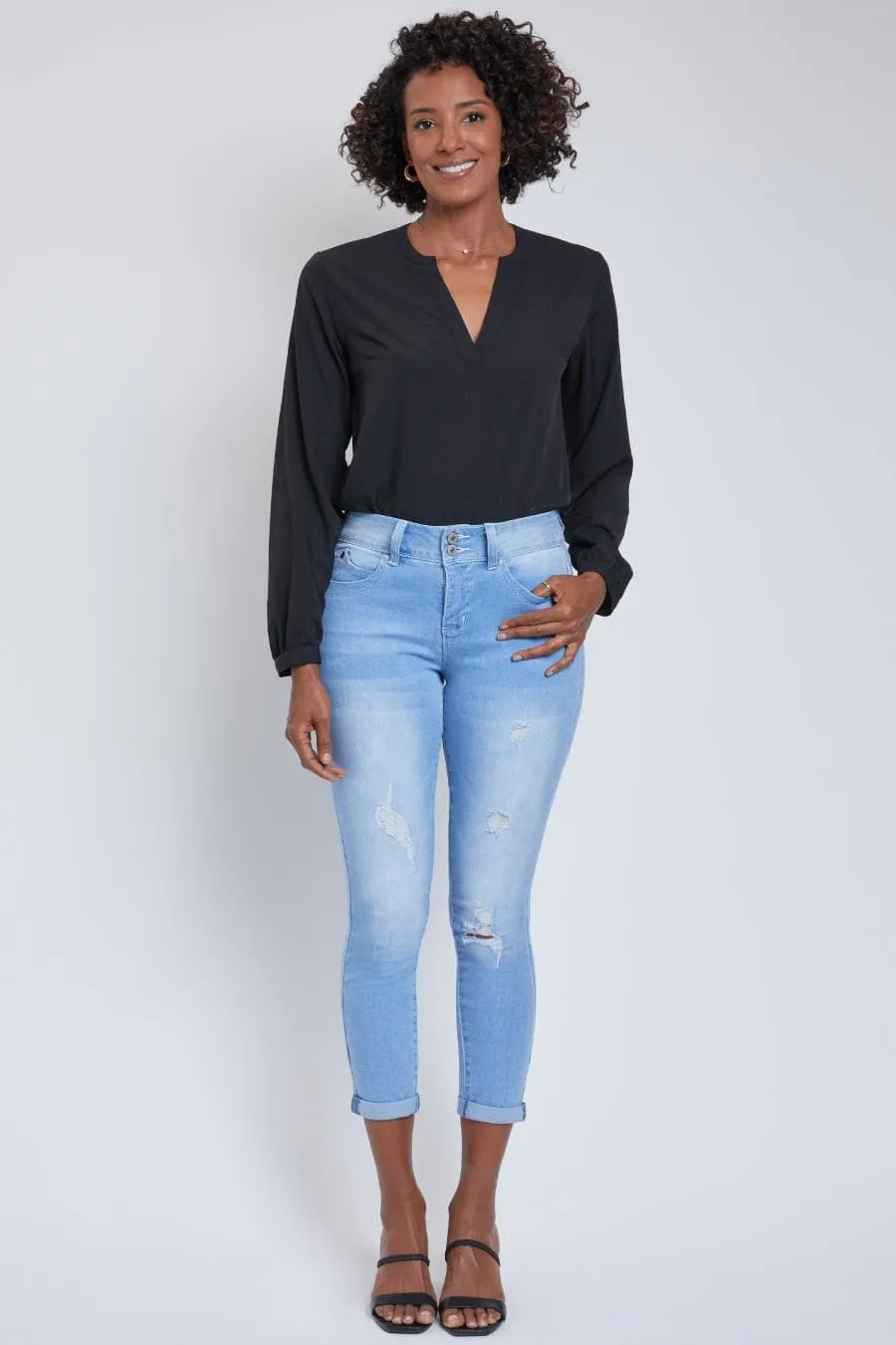 Women's WannaBettaButt Cuff Ankle Jean